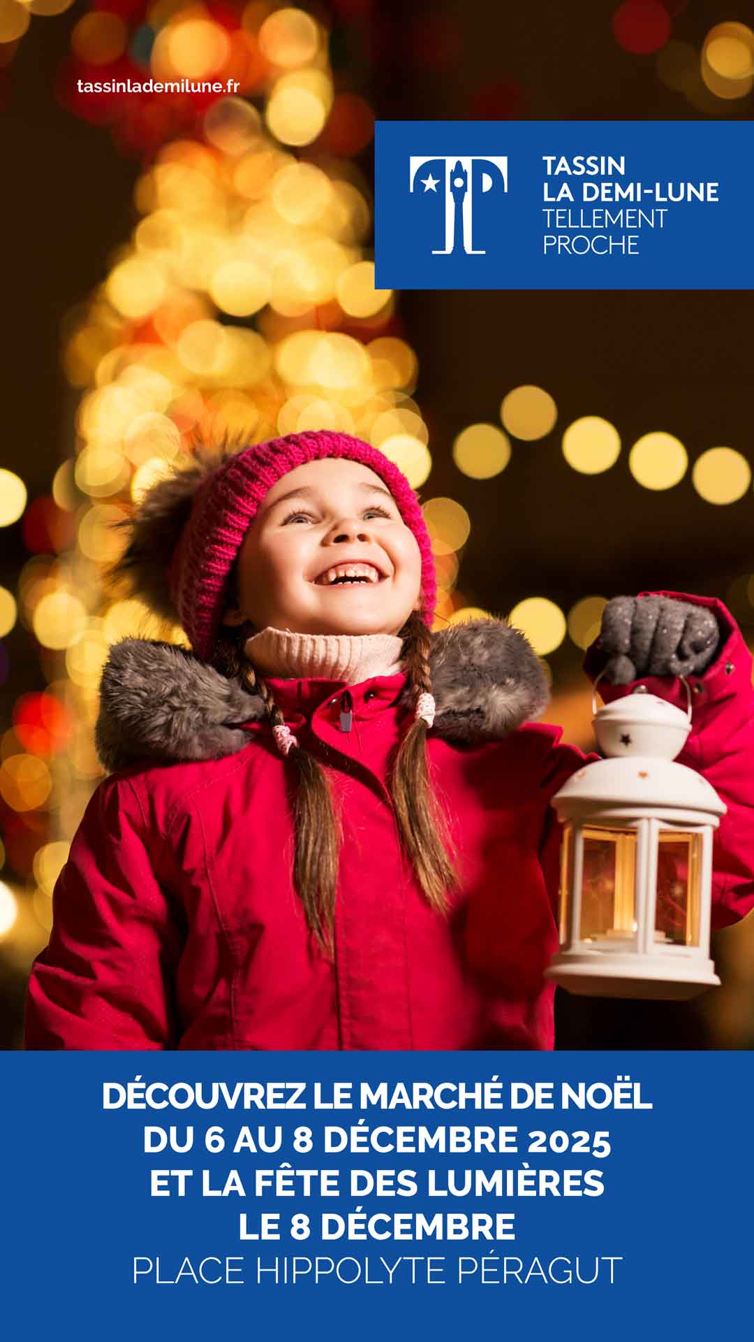 Affiche Marché de Noël Tassin la Demi Lune 2025